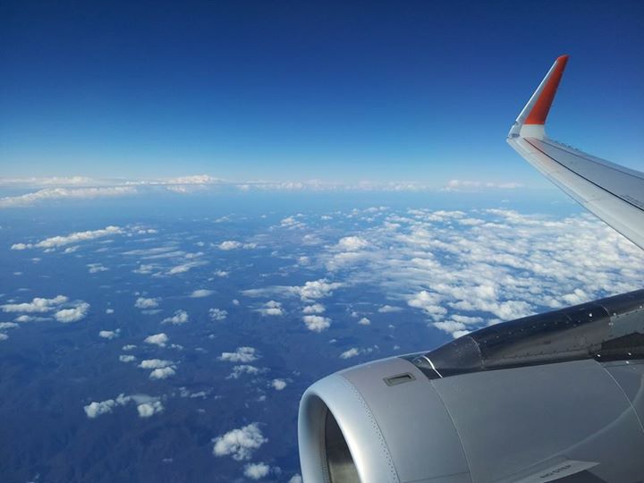 Jetstar flight Melbourne to Byron bay Clouds